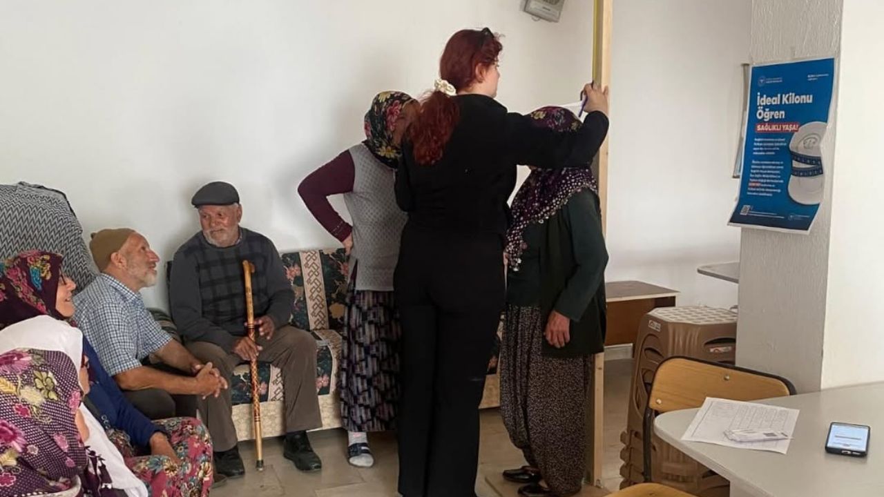 YIĞILC’DA ”İDEAL KİLONU ÖĞREN, SAĞLIKLI YAŞA” KAMPANYASI DEVAM EDİYOR