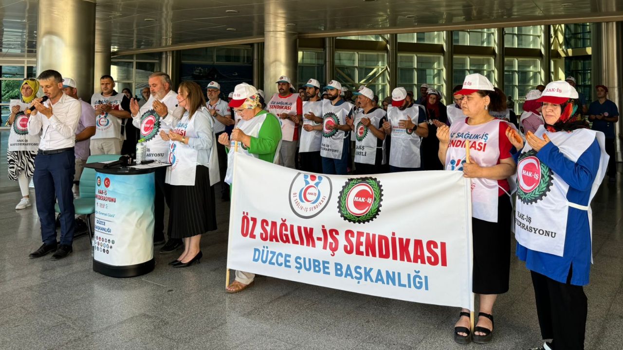 HAK-İŞ Düzce’de Şehitleri, Kamu Çerçeve Bildirisi Okundu