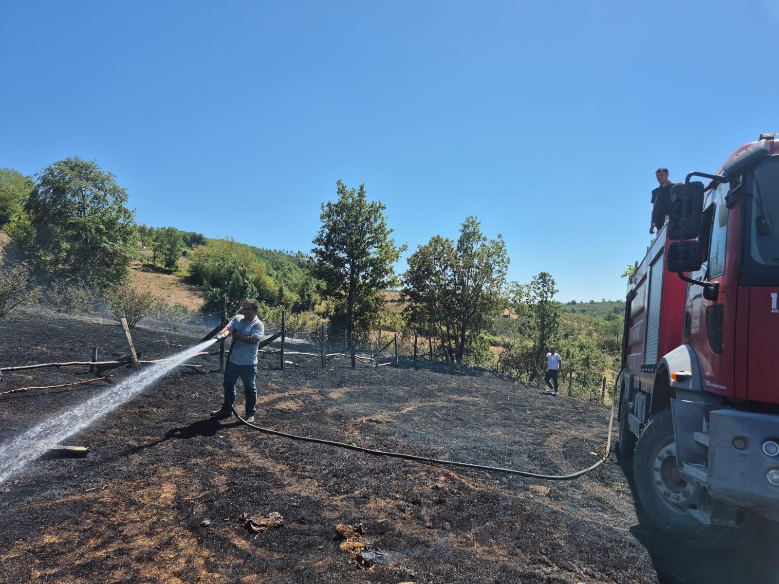 Yığılca’da Korkutan Yangın; Alevleri Söndürmek İçin Ekipler Seferber Oldu