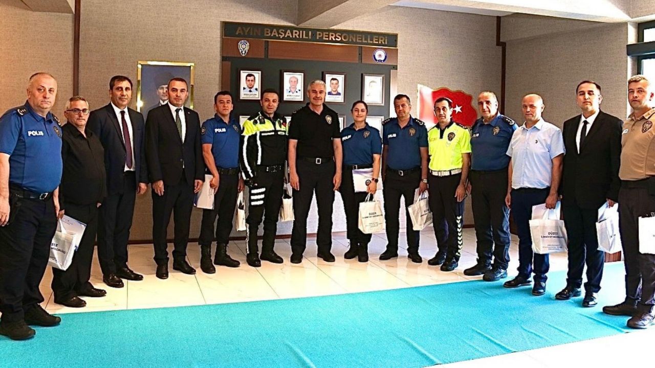 Düzce Emniyet Müdürlüğü’nden Başarıya Teşekkür