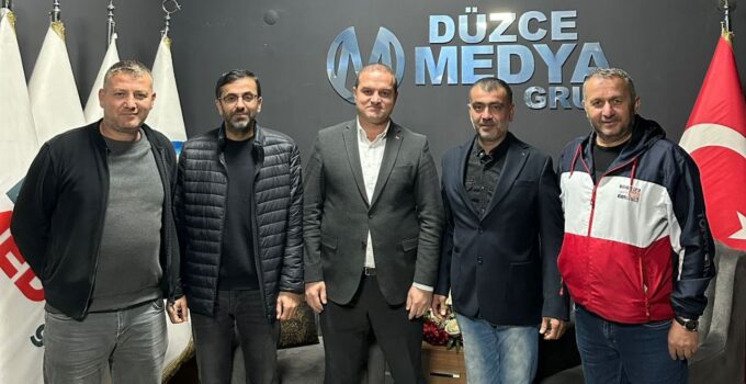 AK Parti Alaplı İlçe Başkanı Altan Güngör’den Düzce Gazeteciler Cemiyeti Başkanı Hakan Çakır’a Ziyaret