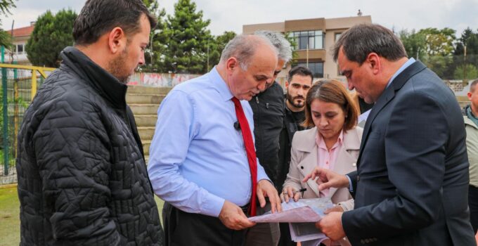 Başkan Özlü, Millet Bahçesi 2. Etap Çalışmaları İçin İncelemelerde Bulundu