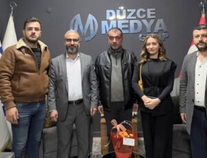 BBP Düzce Teşkilatından, Düzce Gazeteciler Cemiyeti Başkanı Hakan Çakır’a Anlamlı Ziyaret