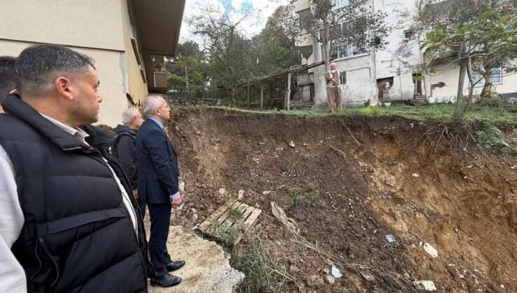 Akçakoca’da Toprak Kayması İncelemesi Vatandaşın Sorunları Yerinde Dinlendi