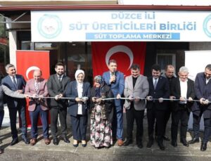 Düzce’de Süt Toplama Merkezi Hizmete Açıldı