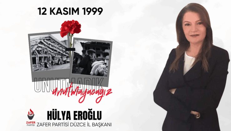 HÜLYA EROĞLU 12 KASIM REKLAM İLANI