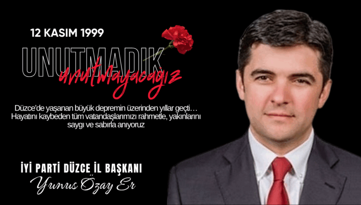 YUNUS ÖZAY ER 12 KASIM REKLAM İLANI