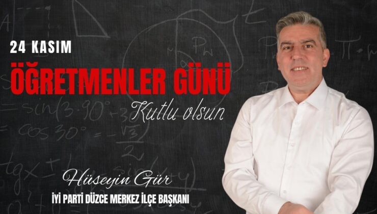 HÜSEYİN GÜR 24 KASIM REKLAM İLANI