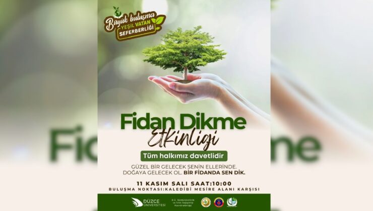 Beyköy’de ”Yeşil Vatan Seferberliği” İçin Fidanlar Toprakla Buluşacak