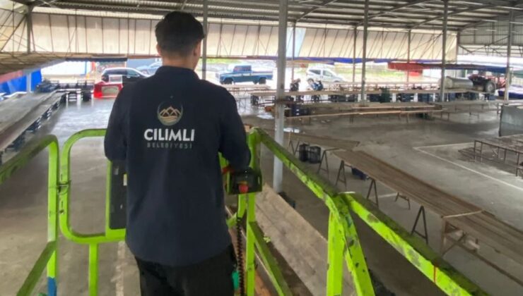 Çilimli Kapalı Pazaryeri’nde Güvenlik ve Bakım Çalışmaları Tamamlandı