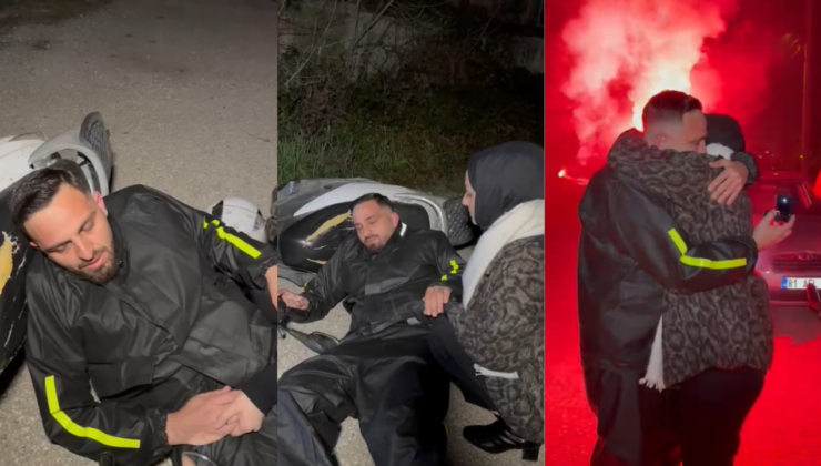 Düzce’de ‘Kaza Yaptım’ Diyerek Çağırdığı Sevgilisine Evlilik Teklifi Etti