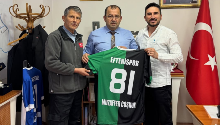 Efteni Spor Yönetiminden Gölyaka Belediye Başkanı Muzaffer Coşkun’a Ziyaret