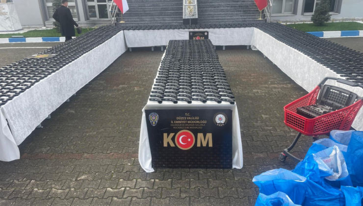 Düzce’de Dev Silah Operasyonu: Binlerce Tabanca Ele Geçirildi