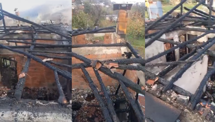 Akçakoca Kurugöl Köyü’nde Gece Yangını: İki Katlı Ev Küle Döndü