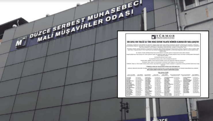 TÜRMOB ve Mali Müşavir Odalarından Ortak Tepki: Vergi Sisteminde Onarılmaz Hasar