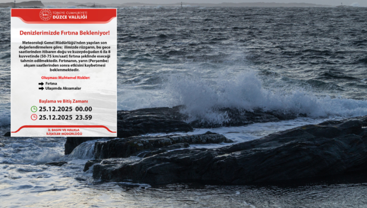 Düzce İçin Kritik Uyarı: Fırtına Bu Gece Başlıyor