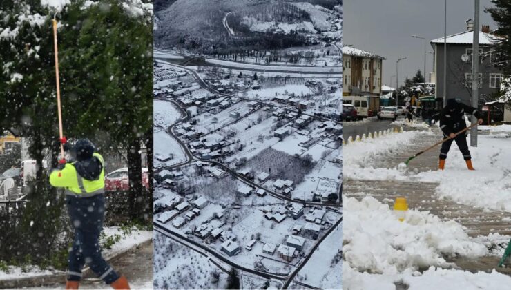 Beyköy Belediyesi Karla Mücadelede 7/24 Sahada