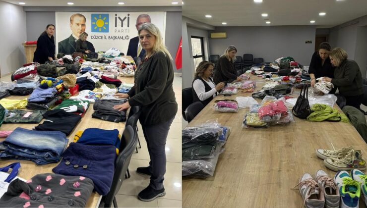 İYİ Parti Düzce Kadınlarından İhtiyaç Sahibi Çocuklara Anlamlı Destek