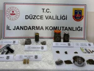Düzce’de Jandarma Operasyonu: Uyuşturucu ve Silah Ele Geçirildi