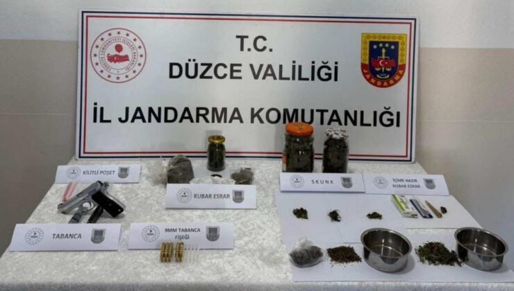 Düzce’de Jandarma Operasyonu: Uyuşturucu ve Silah Ele Geçirildi