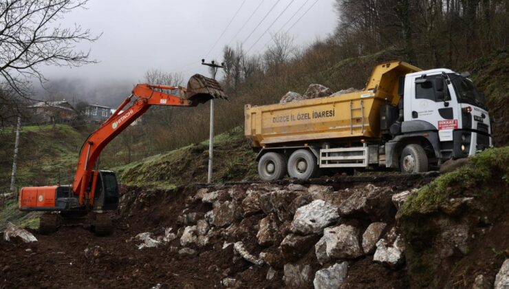 Aydınpınar Köyü’nde Heyelan Bölgesinde Çalışmalar Tamamlandı
