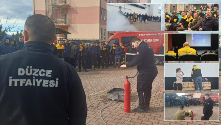 Düzce İl Özel İdaresi Personeline İş Sağlığı ve Güvenliği Eğitimi Verildi