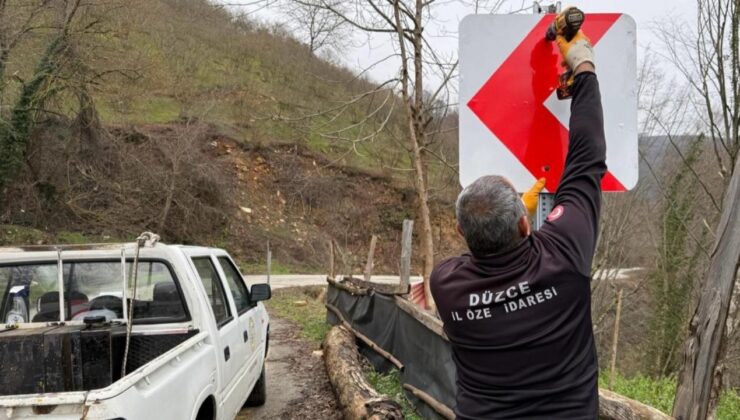 Çilimli’ye Bağlı Köylerde Trafik Güvenliği Artıyor