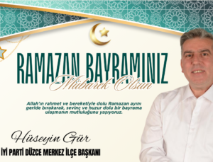 HÜSEYİN GÜR RAMAZAN BAYRAMI REKLAM İLANI