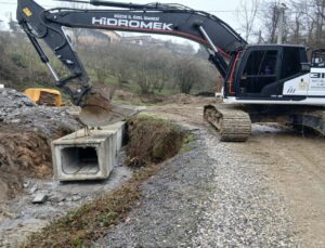 Düzce Merkez Akbıyıklar Köyü’nde Kutu Menfez Çalışmaları Tamamlandı