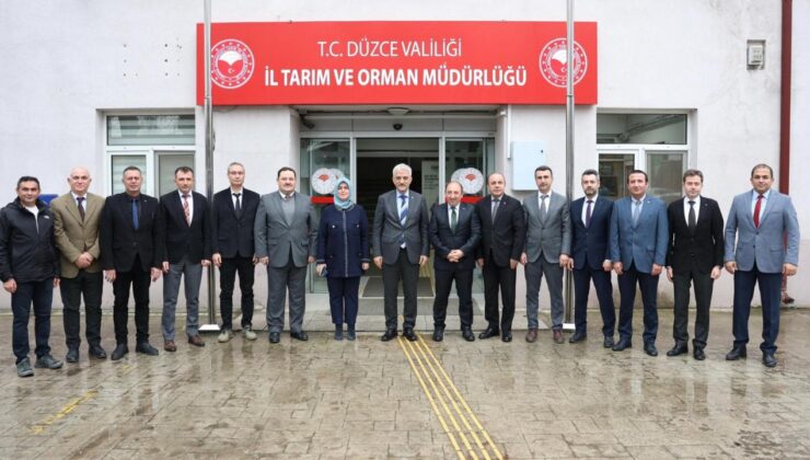 Düzce Valisi Mehmet Makas’tan İl Tarım ve Orman Müdürlüğü’ne Ziyaret
