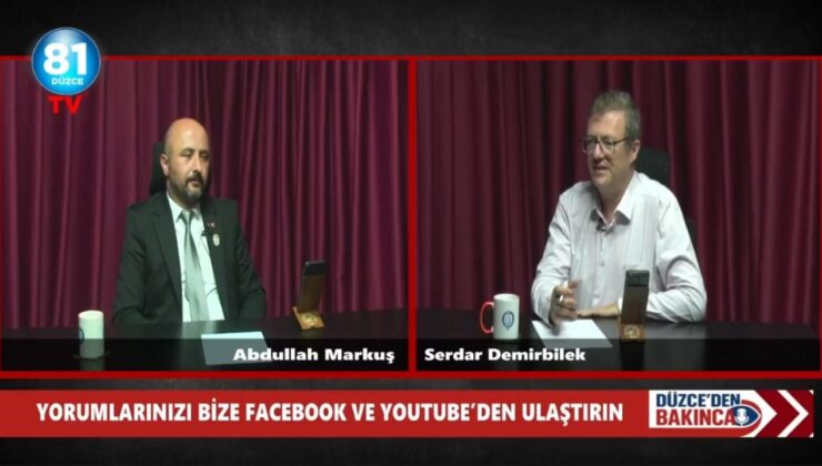 81 Düzce TV’de Düzce’den Bakınca Programının Konuğu Abdullah Markuş Oldu