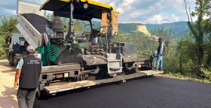 Yığılca’da 2,3 Kilometrelik Asfalt Çalışması Tamamlandı