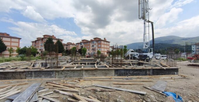 Beyköy’de Gasilhane Ve Morg Hizmet Binası İnşaatı Sürüyor