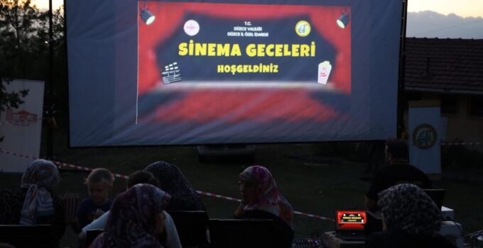 Açık Hava Sineması Bu Kez Darıyerimengencik Köyü’nde Kuruldu