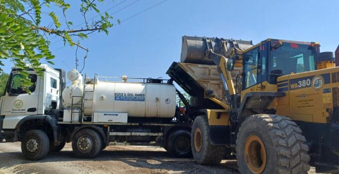 Kafyayla Köyü’nde Soğuk Asfalt Çalışmaları Tamamlandı