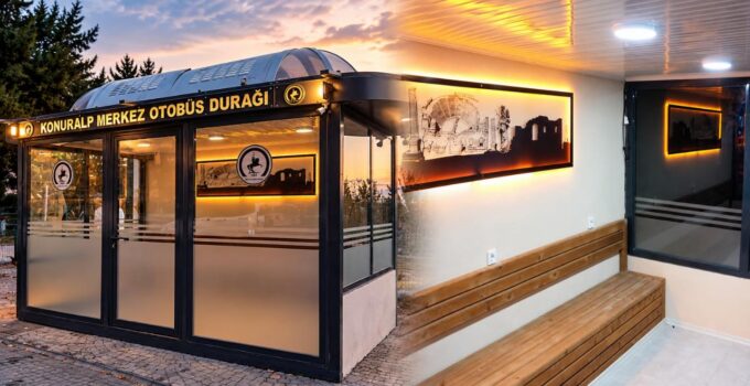 Düzce’de Hurda Konteynerlerden 8. Kapalı Durak Üretildi