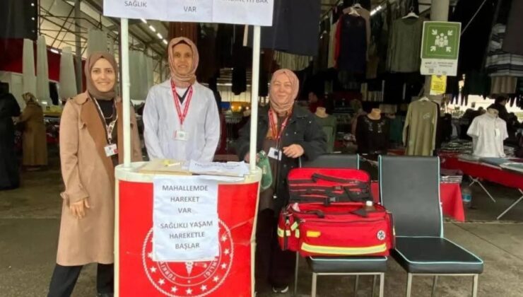 Çilimli’de Pazaryeri Bu Kez Sağlık İçin Hareketlendi